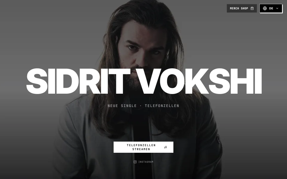 Sidrit Vokshi: Musiker-Website mit Musik, Presse und Kontakt